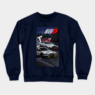 Police hunt for reckless behavior of initial-D Crewneck Sweatshirt